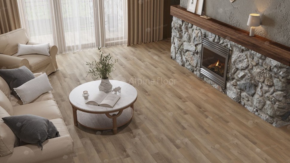 Виниловая плитка "Alpine Floor" Parquet LVT Дуб Синистра (590*118*2,5 мм) — купить в Рубцовске