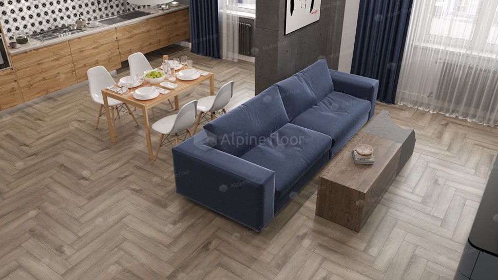 Виниловая плитка "Alpine Floor" Parquet LVT Дуб Исида (590*118*2,5 мм) — купить в Рубцовске