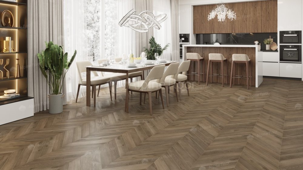 LVT плитка "Alpine Floor" Дуб Насыщенный (555*127*2,5 мм) — купить в Рубцовске