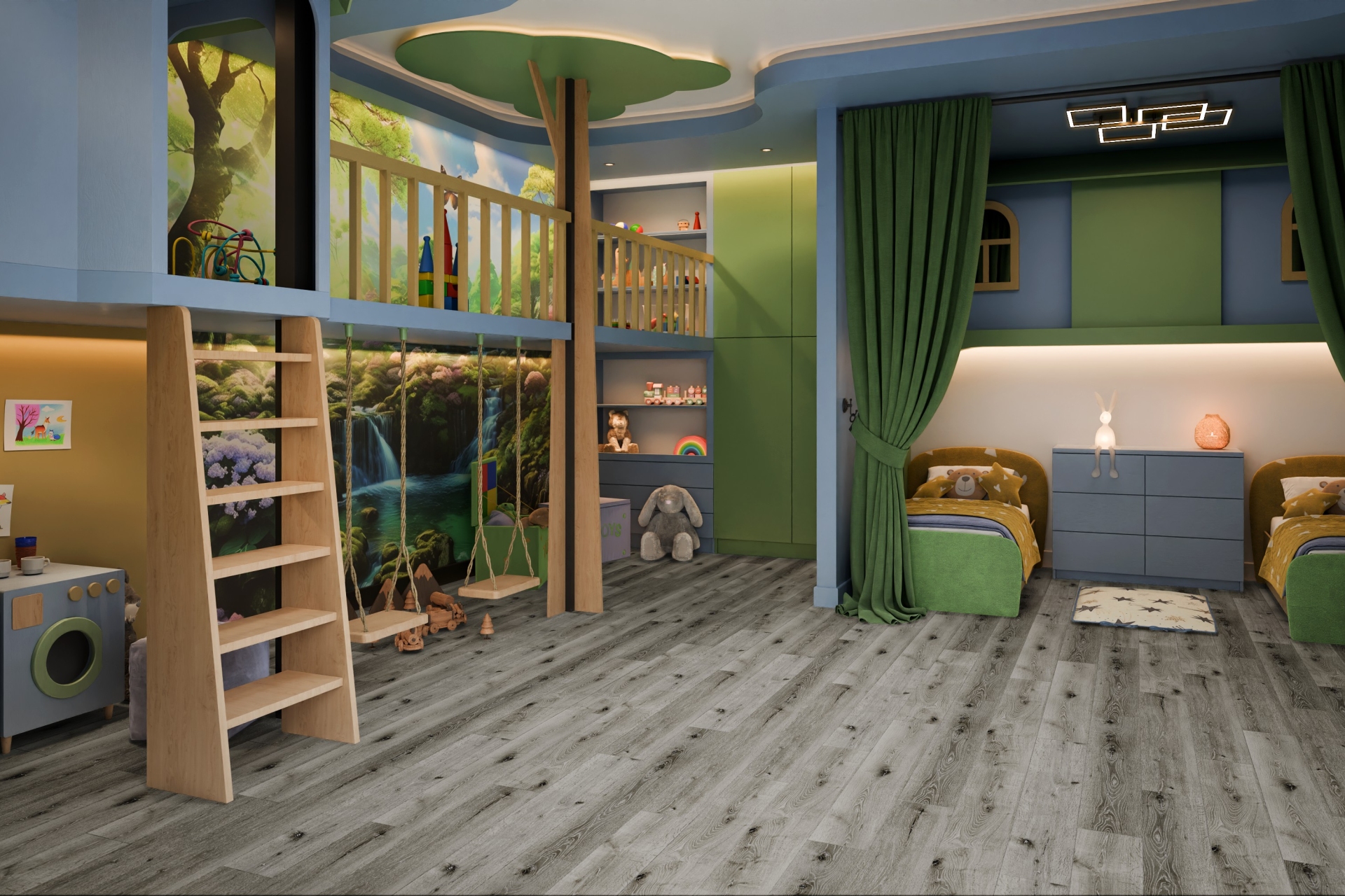 Усовершенствованная кварц-виниловая плитка «Damy Floor» Дуб Состаренный Серый (1227*187*2,5 мм) — купить в Рубцовске