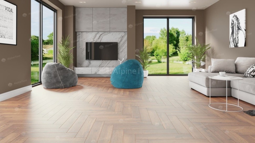 Виниловая плитка "Alpine Floor" Parquet LVT Дуб Royal (590*118*2,5 мм) — купить в Рубцовске