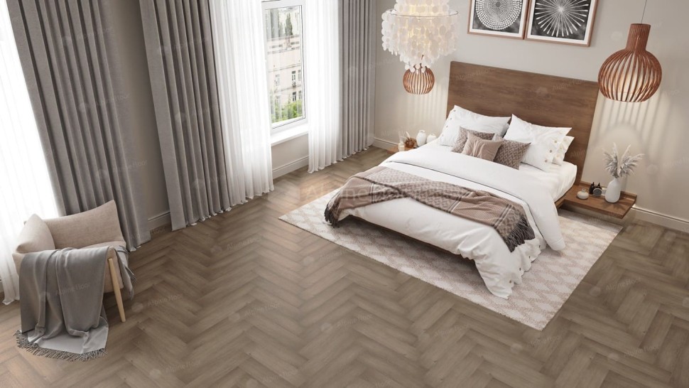Виниловая плитка "Alpine Floor" Parquet LVT Дуб Насыщенный (590*118*2,5 мм) — купить в Рубцовске