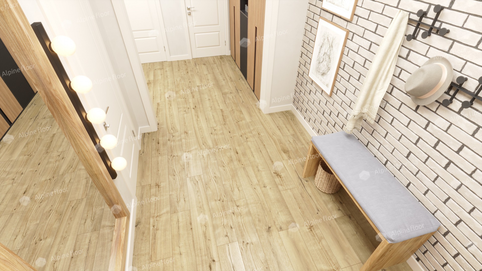 Ламинат "Alpine Floor" Дуб Эмпуриабрава (1285*192*8 мм) — купить в Рубцовске