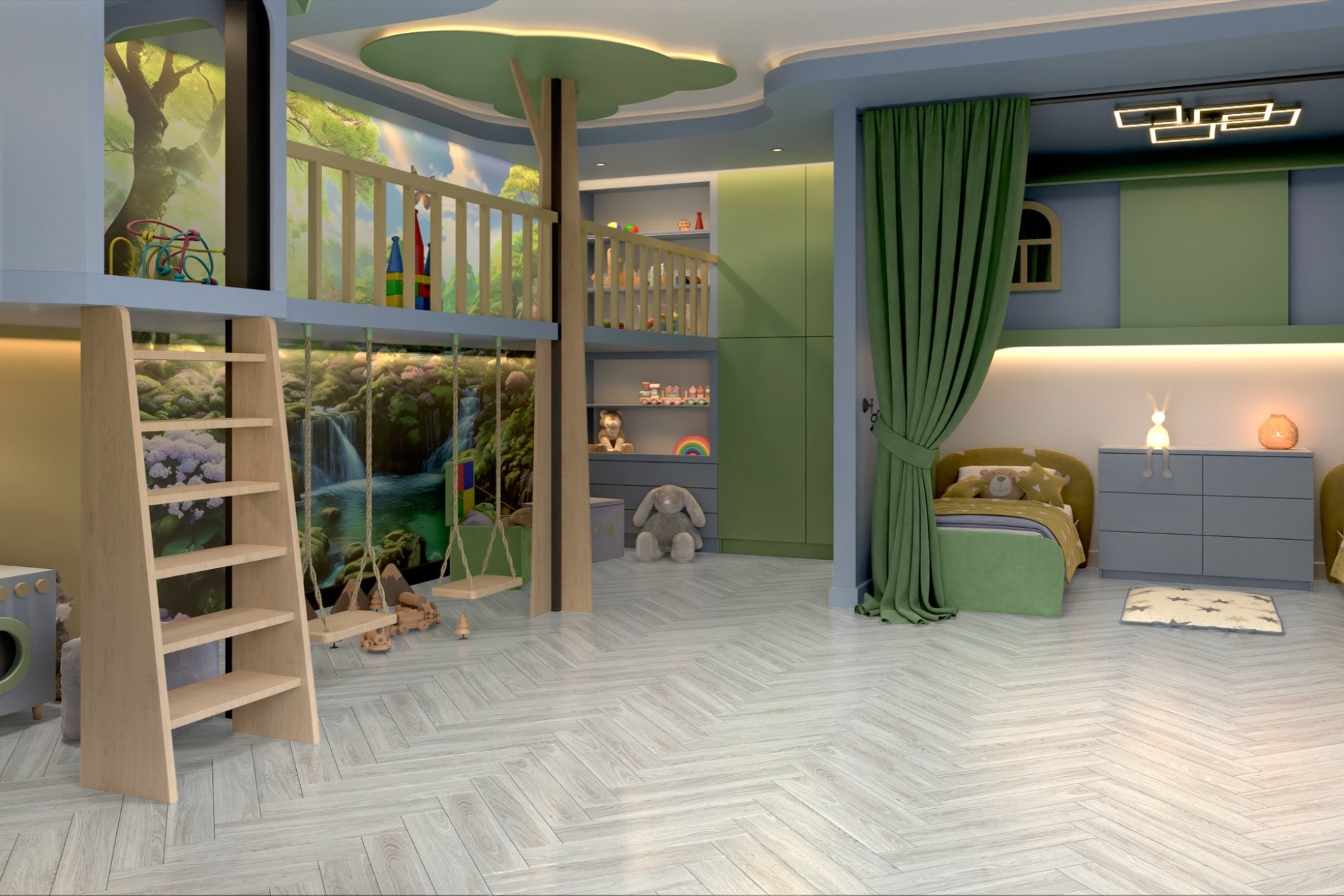 Инженерный паркет «Damy Floor» Ванильный (укладка елочкой) — купить в Рубцовске