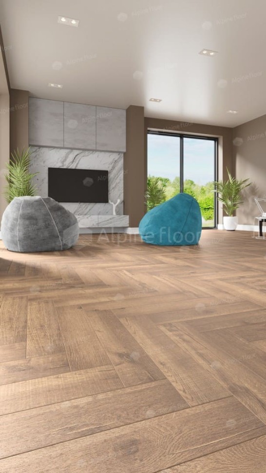 Виниловая плитка "Alpine Floor" Parquet LVT Дуб Royal (590*118*2,5 мм) — купить в Рубцовске
