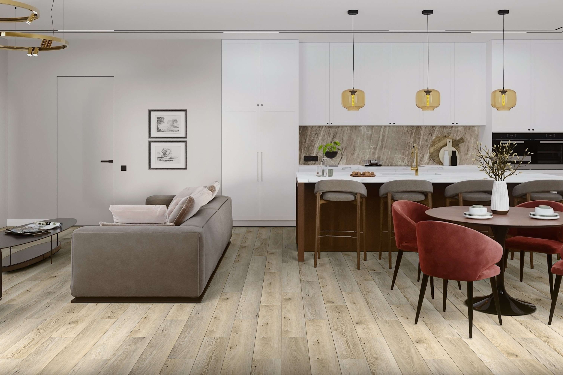 SPC ламинат «Damy Floor» Дуб Кавказский (1220*180*4 мм) — купить в Рубцовске