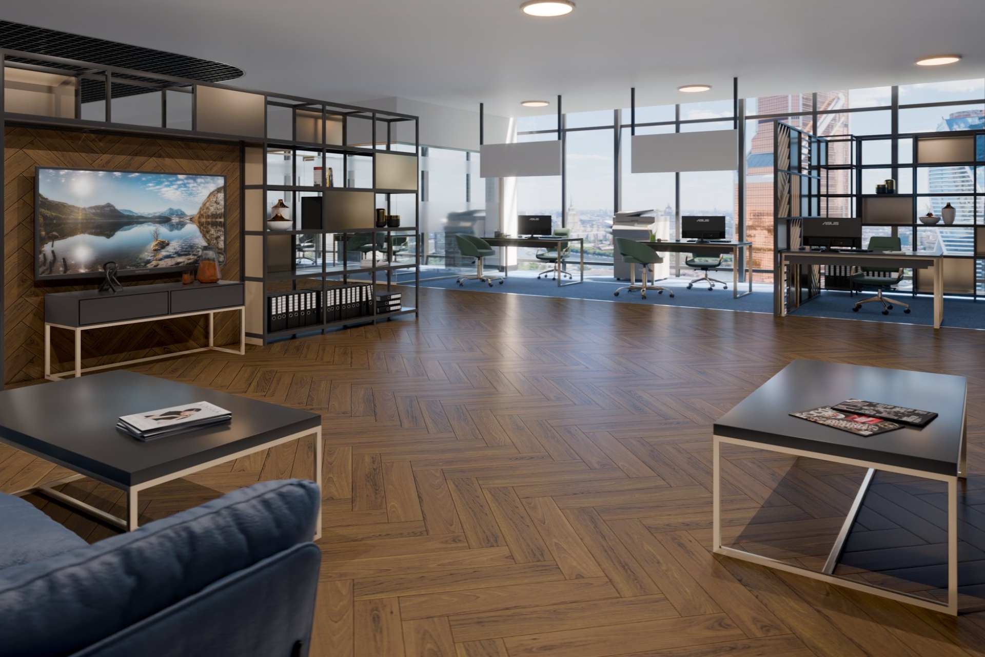 Инженерный паркет «Damy Floor» Ореховый (укладка елочкой) — купить в Рубцовске