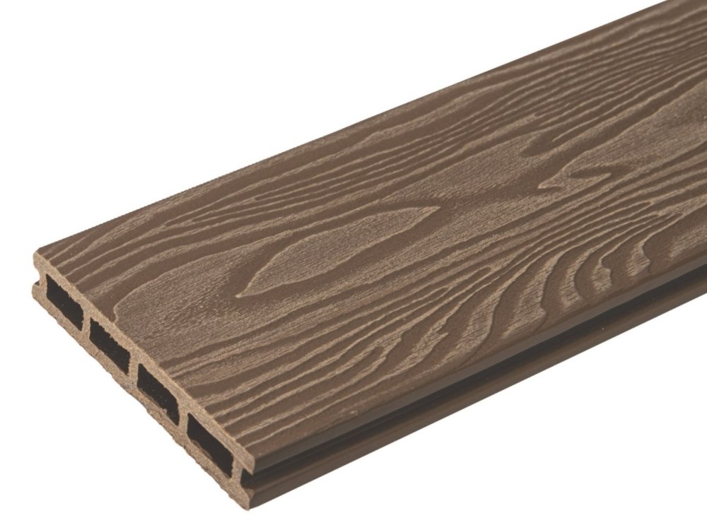 Террасная доска орех TalverWood 150*25мм 3D текстура дерева брашинг — купить в Рубцовске