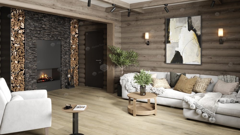 SPC Ламинат "Alpine Floor" Дуб сливочный (1220*183*8 мм) — купить в Рубцовске