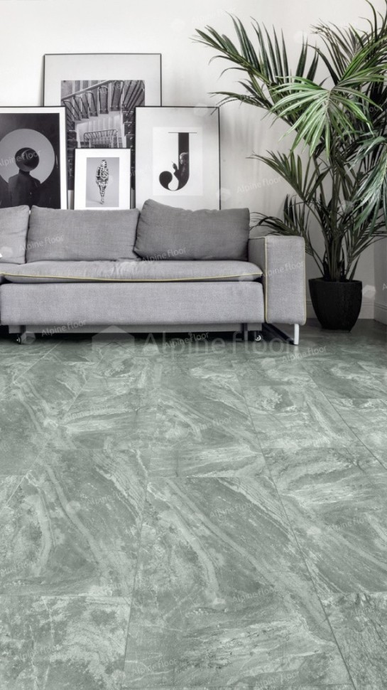 Виниловая плитка "Alpine Floor" Light Stone Хэмпшир (608*303*2,5 мм) — купить в Рубцовске