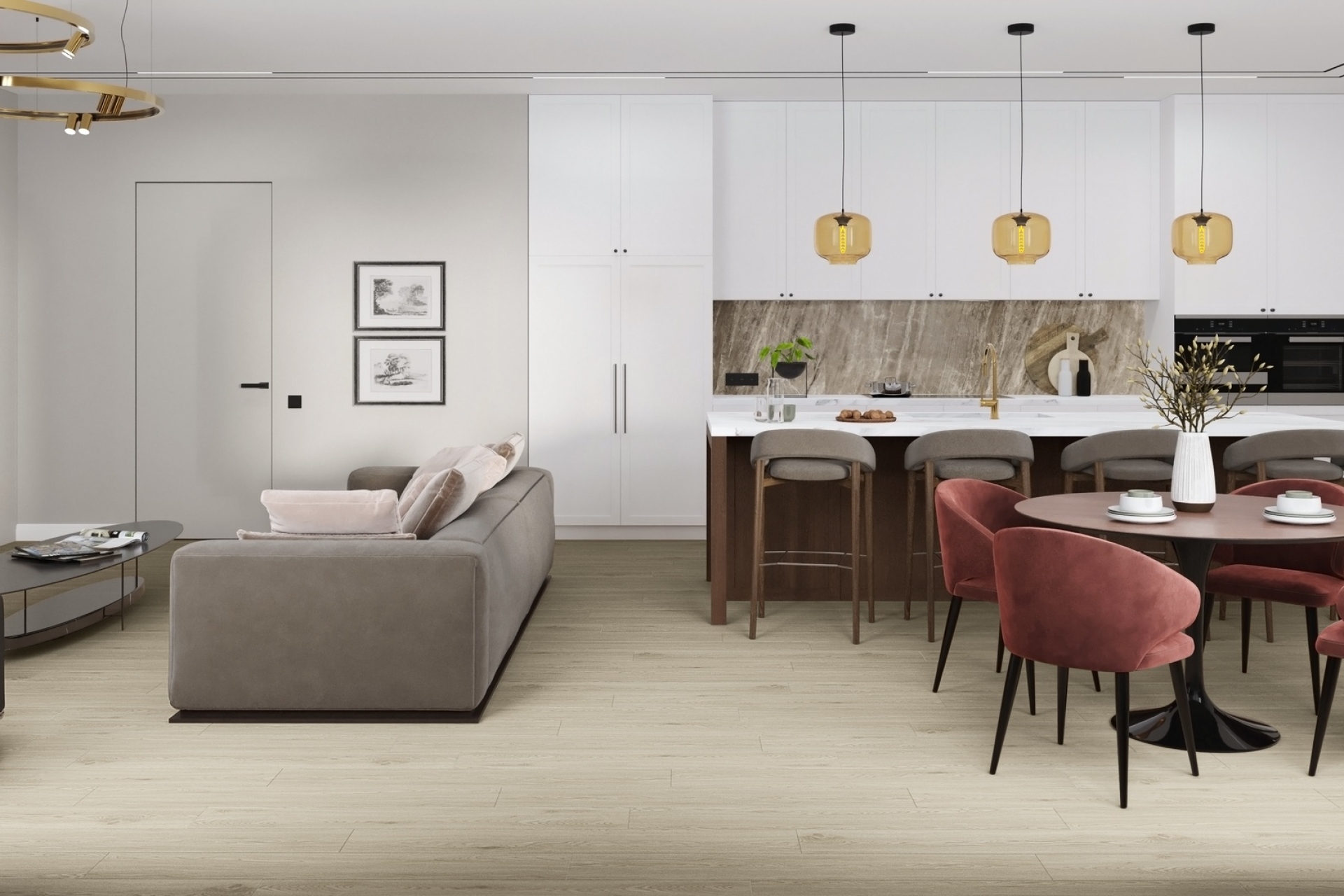 Усовершенствованная кварц-виниловая плитка «Damy Floor» Дуб Светлый (1227*187*2,5 мм) — купить в Рубцовске