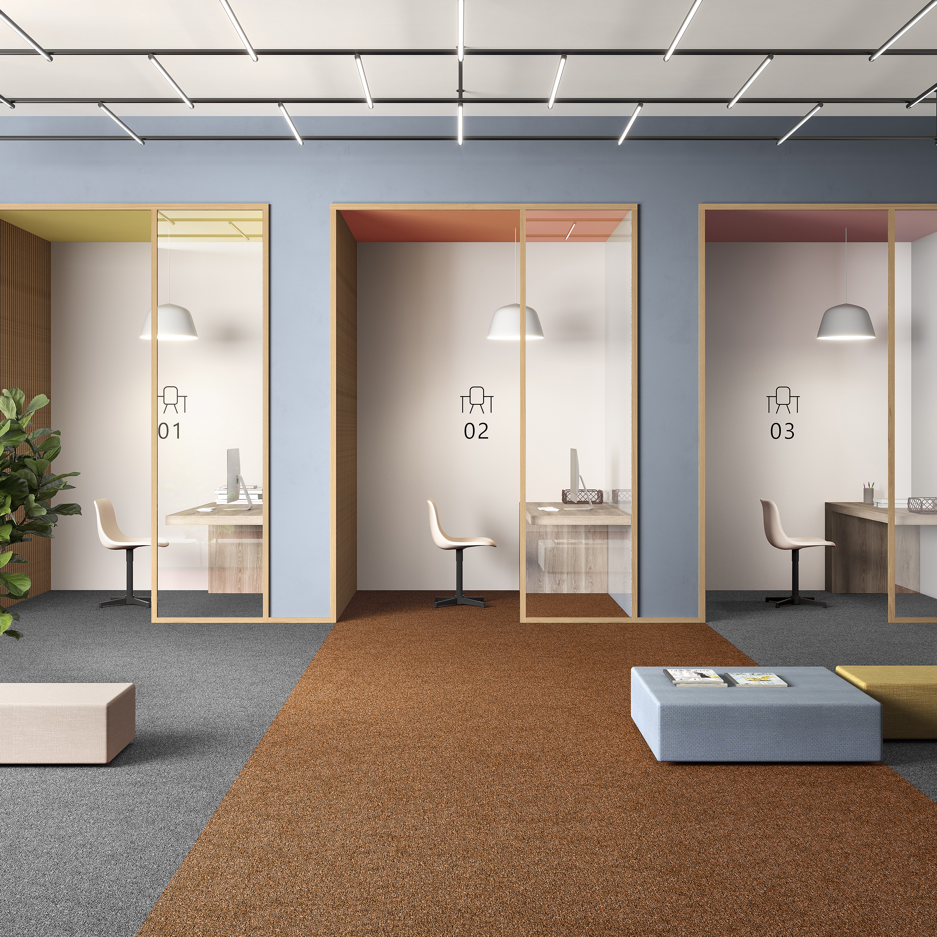 Ковровая плитка Medusa Tile 84 (500*500*5 мм) — купить в Рубцовске