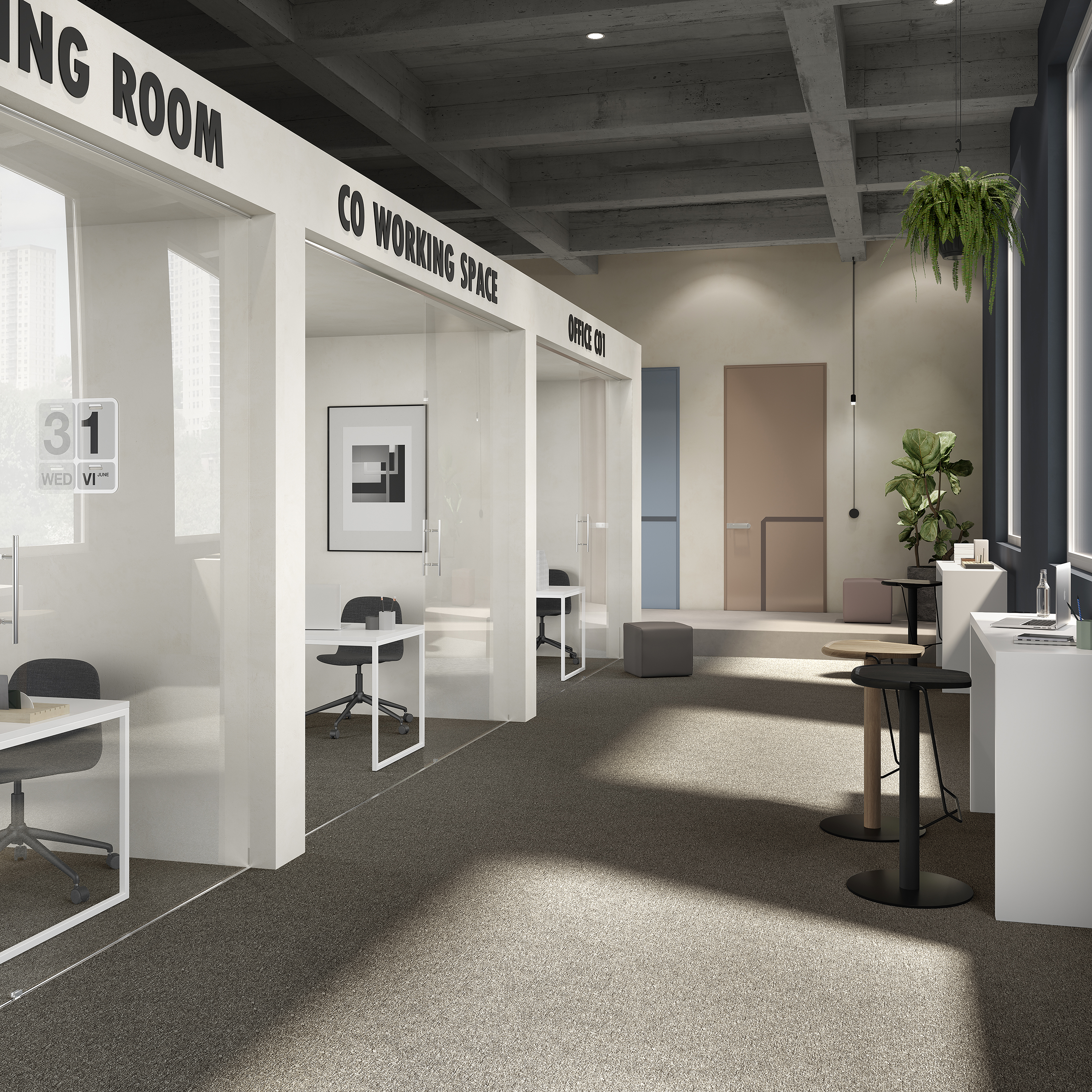 Ковровая плитка Medusa Tile 43 (500*500*5 мм) — купить в Рубцовске