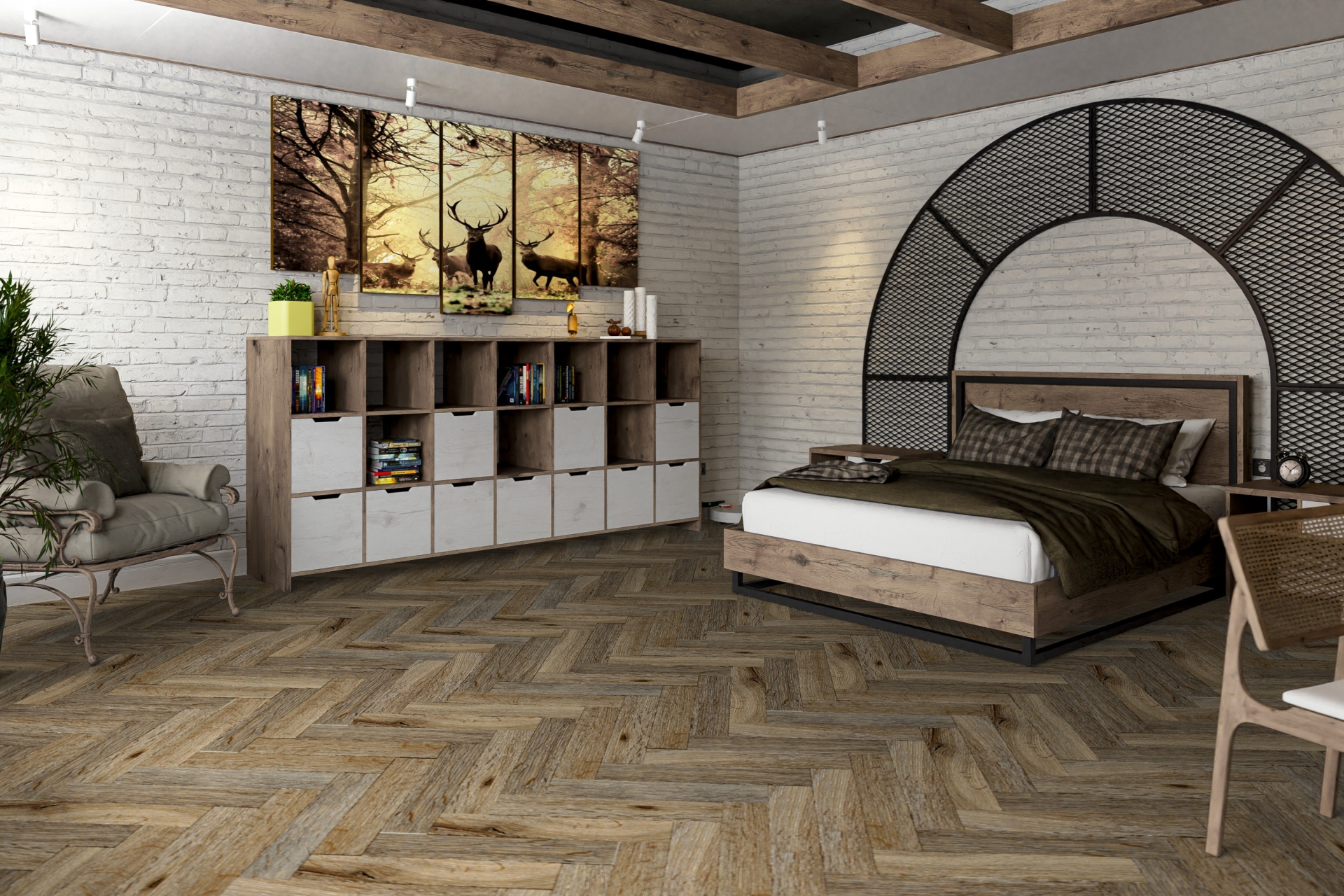 Усовершенствованная кварц-виниловая плитка «Damy Floor» Ковентри (590*118*2,5 мм) — купить в Рубцовске