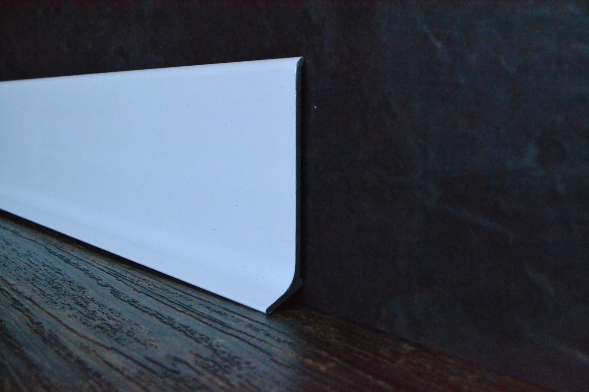 Плинтус алюминиевый L-образный белый (2500*11*60 мм) — купить в Рубцовске