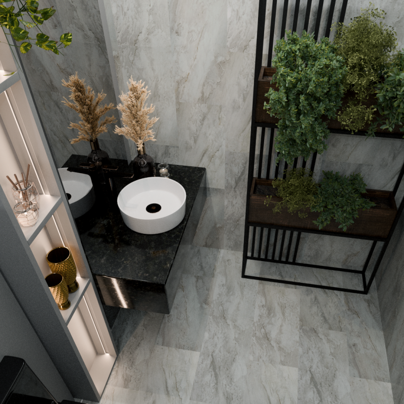 SPC плитка Мрамор Бланко 110 (600*300*4 мм) — купить в Рубцовске