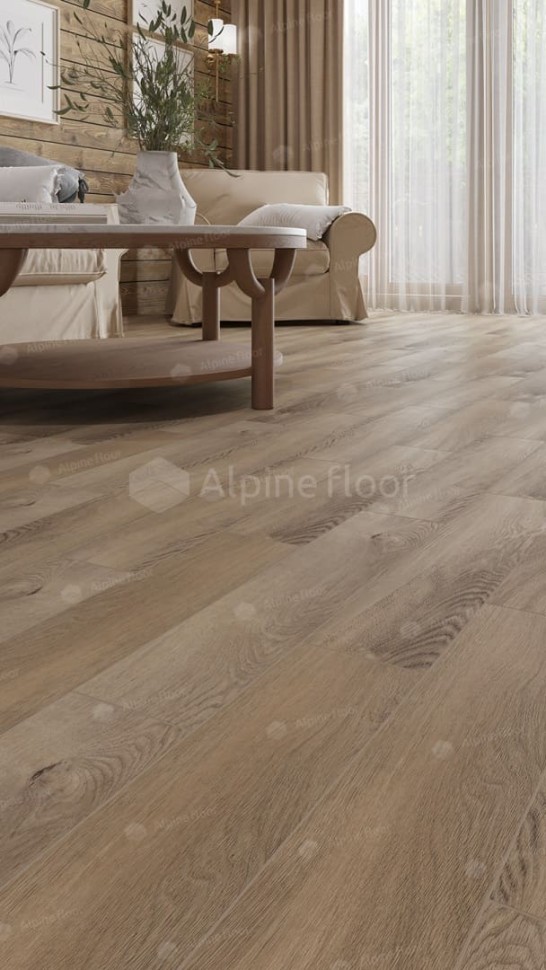 Виниловая плитка "Alpine Floor" Parquet LVT Дуб Синистра (590*118*2,5 мм) — купить в Рубцовске