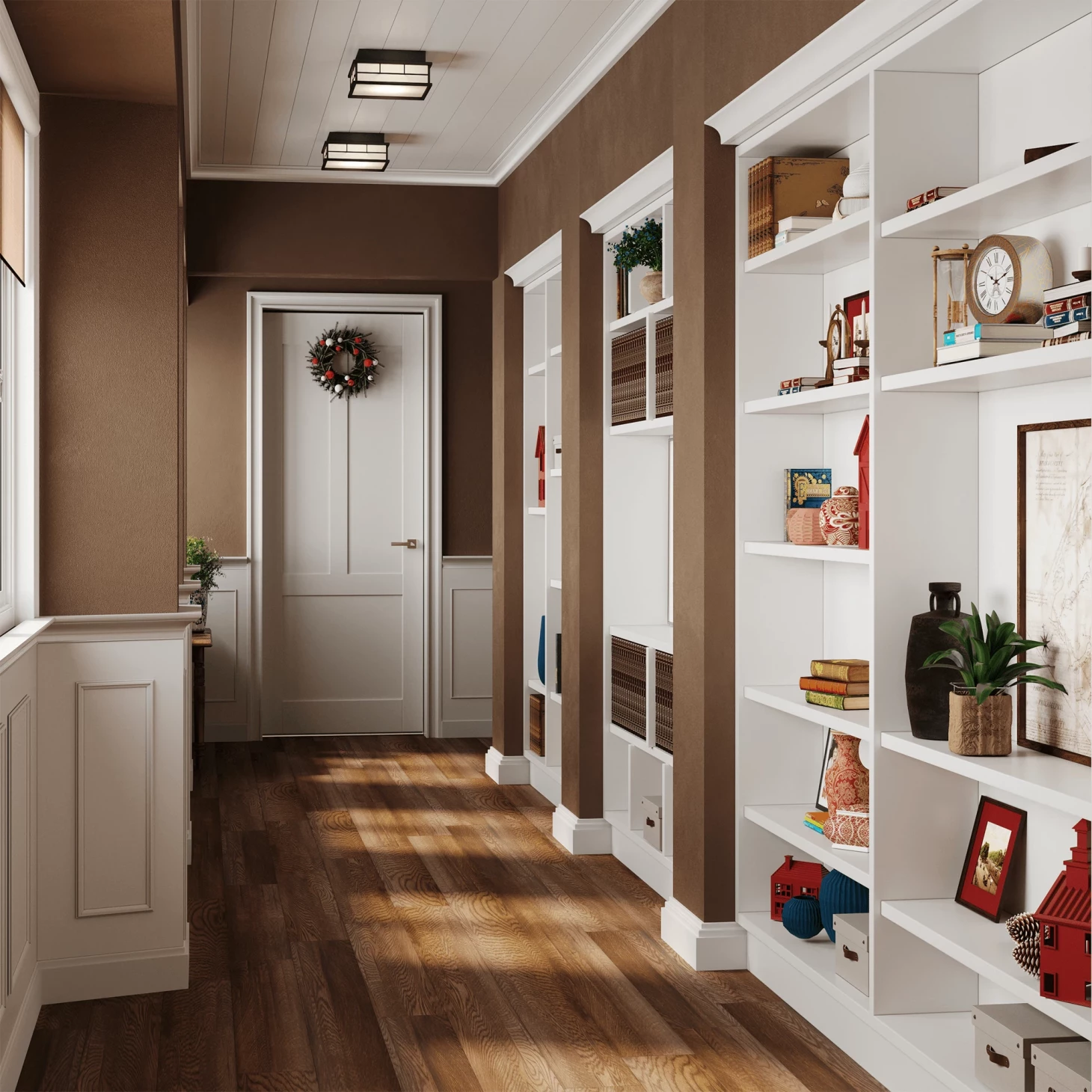 SPC плитка для пола Орех (1220*180*5 мм) — купить в Рубцовске