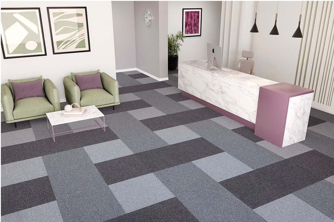 Ковровая плитка "Bonkeel" Space Grey (500*500*5,9 мм) — купить в Рубцовске