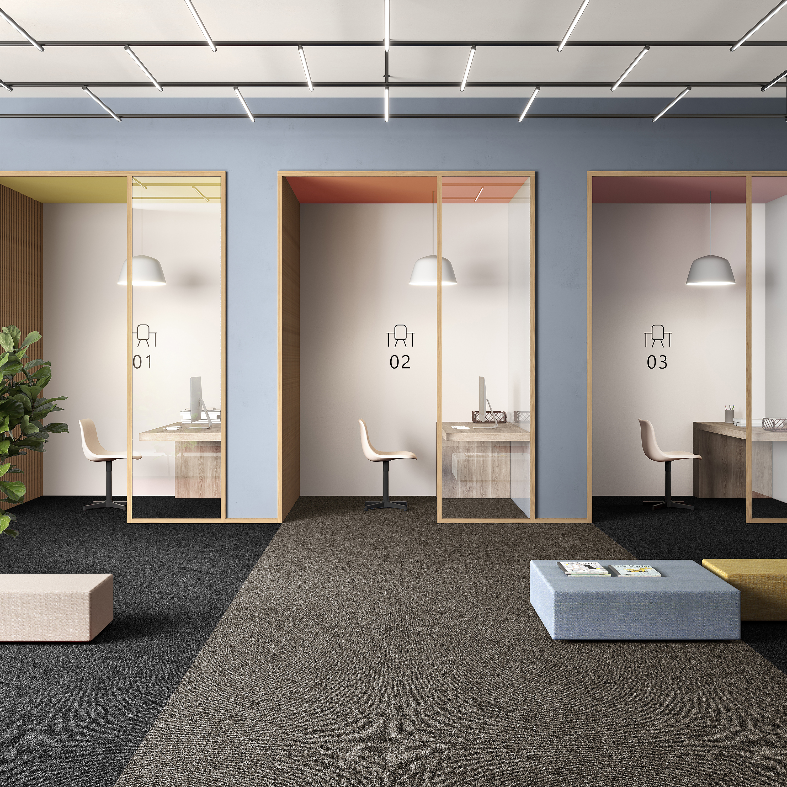 Ковровая плитка Medusa Tile 43 (500*500*5 мм) — купить в Рубцовске