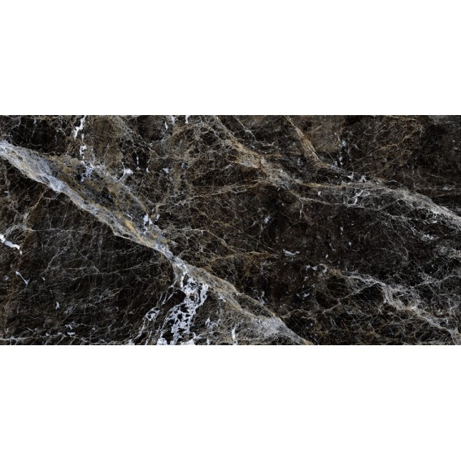 Керамогранит "Gresse" 600*1200 Simbel Carbon Чёрно-белый Мрамор — купить в Рубцовске