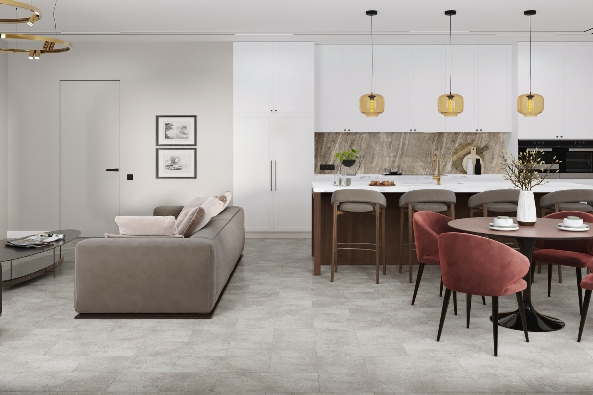 SPC плитка «Damy Floor» Фудзияма (610*305*5 мм) — купить в Рубцовске