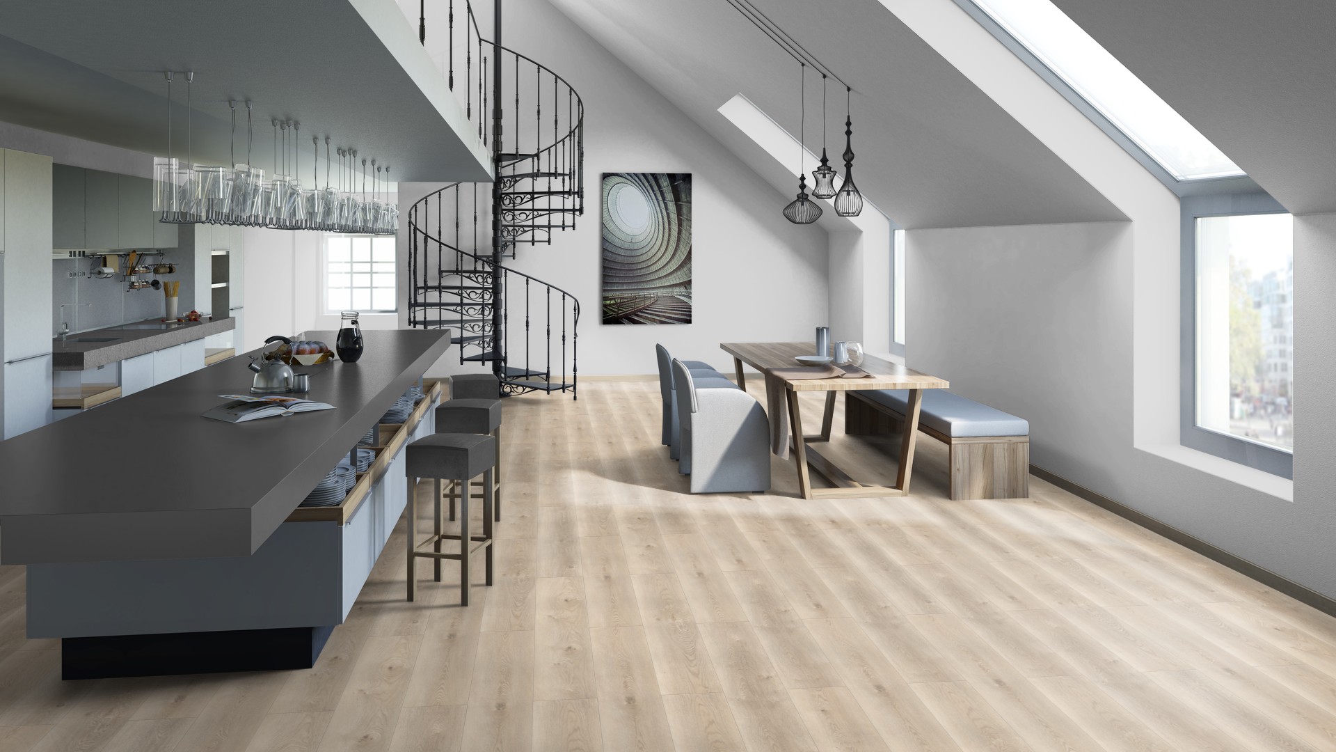 SPC ламинат "Tarkett" Deep House Sean (1400*225*4,6 мм) — купить в Рубцовске