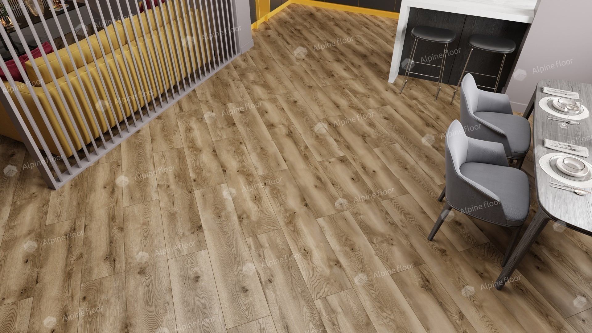 Ламинат "Alpine Floor" Дуб Комо (1285*280*8 мм) — купить в Рубцовске