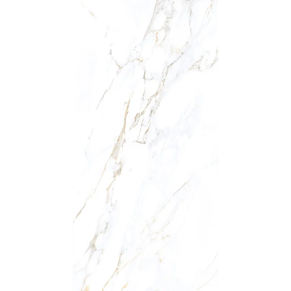 Керамогранит "Sonex" Calacutta cRema Glossy полированный 60x120 см 1.44 м2 цвет белый с бежевыми прожилками — купить в Рубцовске