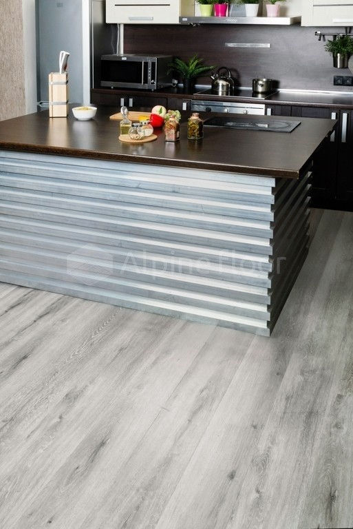 Замковая ПВХ плитка "Alpine Floor" Ясень Серый  (1220*183*4мм) — купить в Рубцовске