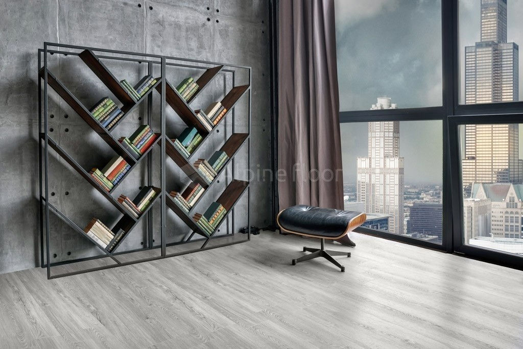 Замковая ПВХ плитка Секвойя Снежная  (1219*184*3,2мм) — купить в Рубцовске